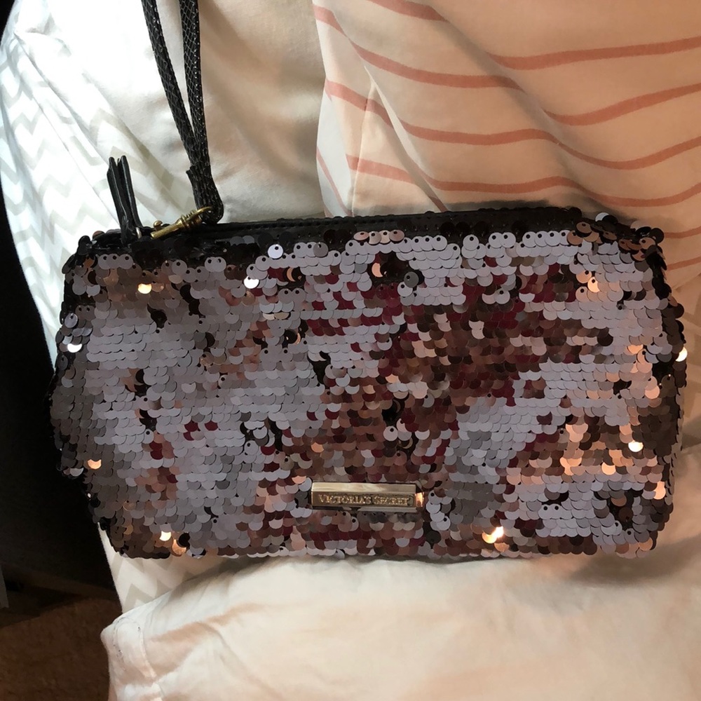 Victoria Secret sequined wristlet.
